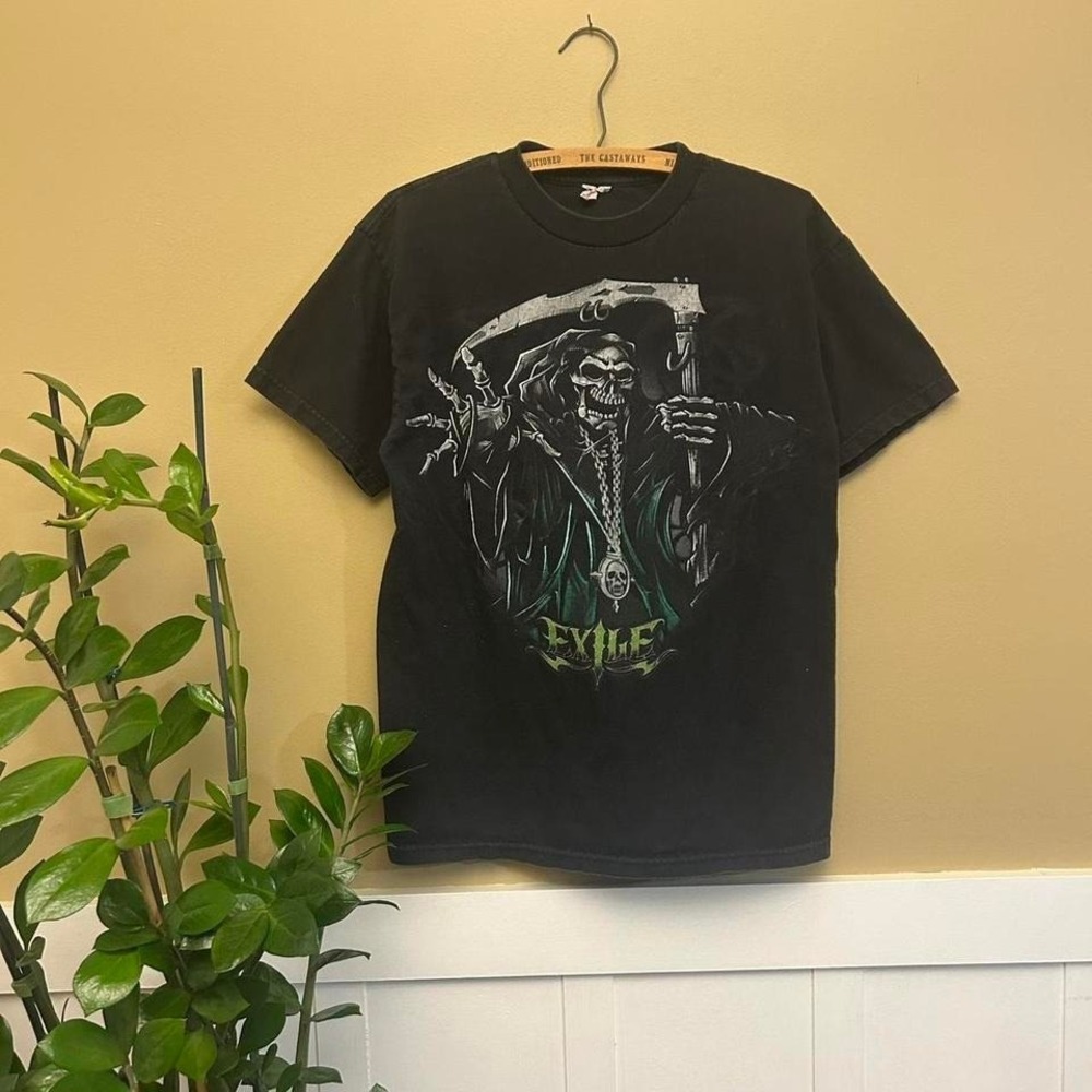 Vintage Y2K Exile hardcore grunge emo band‎ tour tee rock Size L